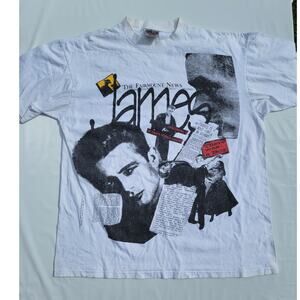 Vintage 90's James Dean American Actor Graphic T-Shirt Size XL Single Stitch